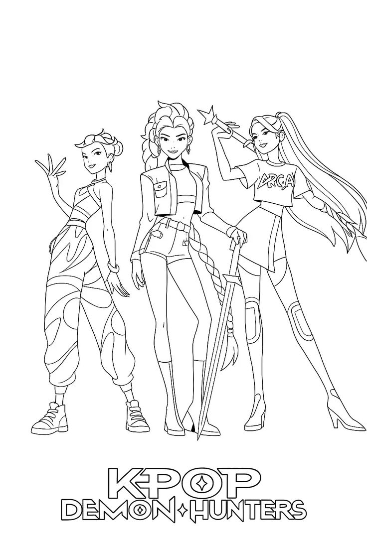 35 KPop Demon Hunters Coloring Pages Magic And Coloring Scenes 35 KPop Demon Hunters Coloring Pages Magic And Coloring Scenes