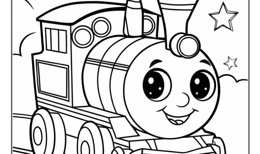 Train Printable Coloring Pages