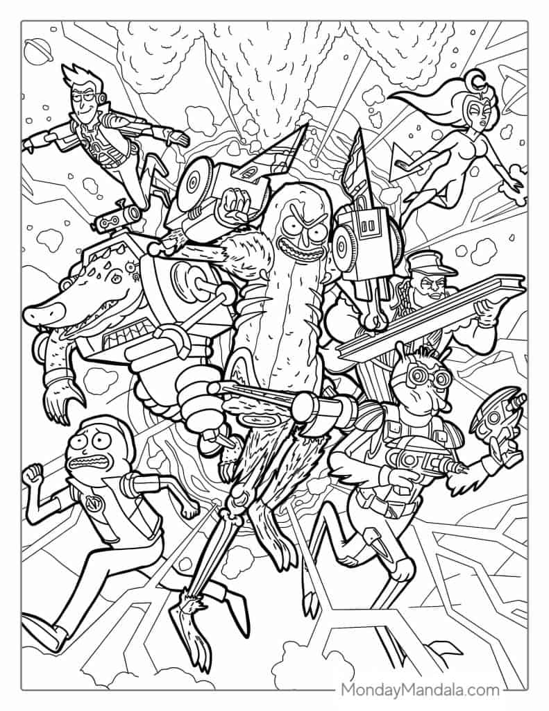 37 Rick And Morty Coloring Pages Free PDF Printables 37 Rick And Morty Coloring Pages Free PDF Printables