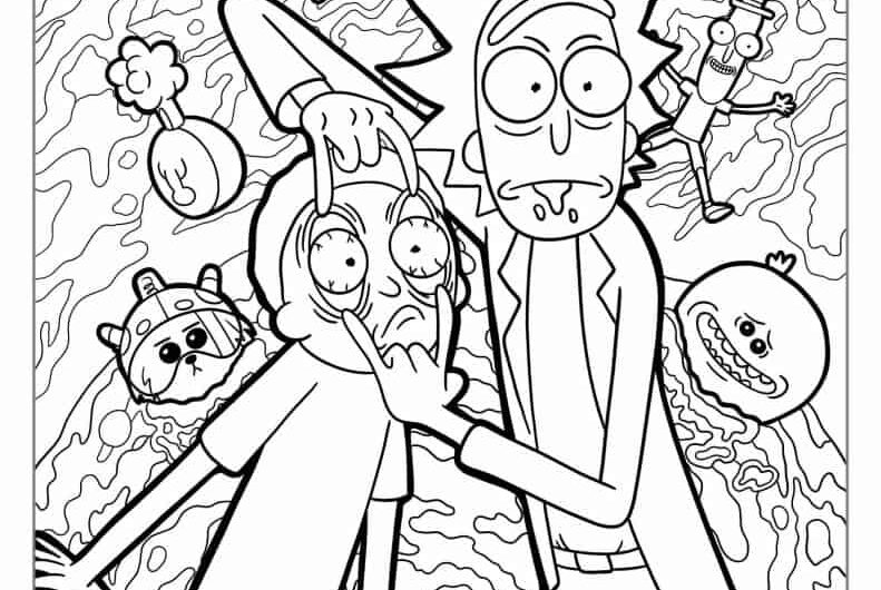 Rick And Morty Coloring Page