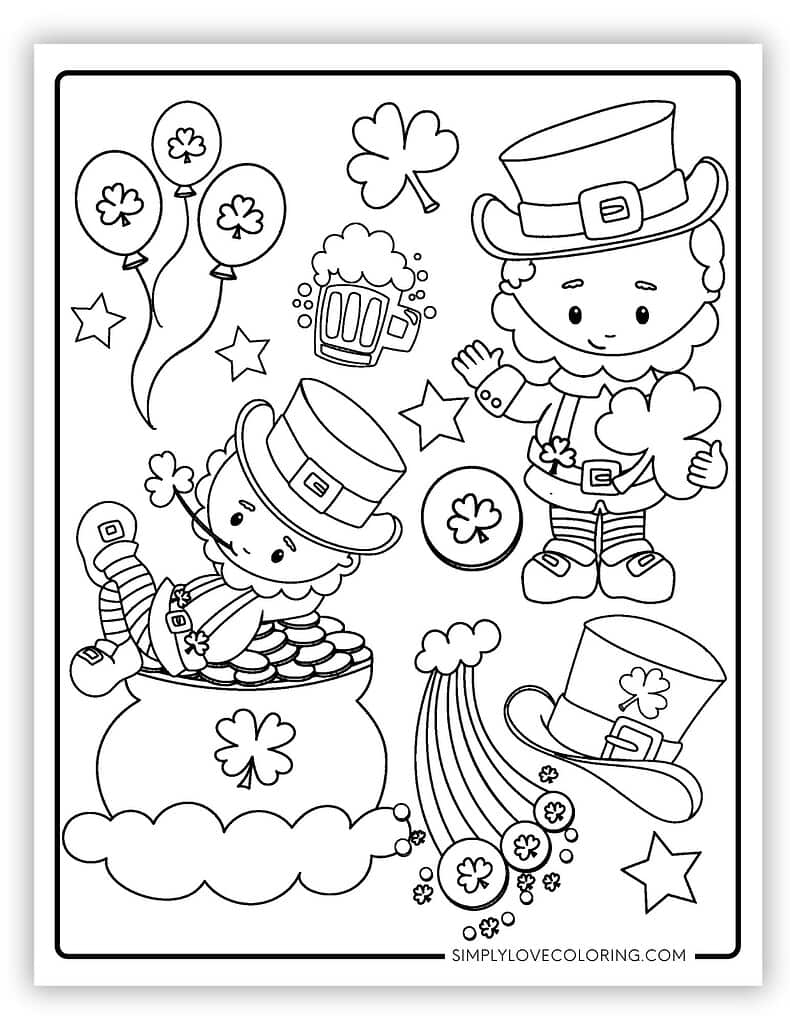saint patrick's day coloring pages saint patrick's day coloring pages