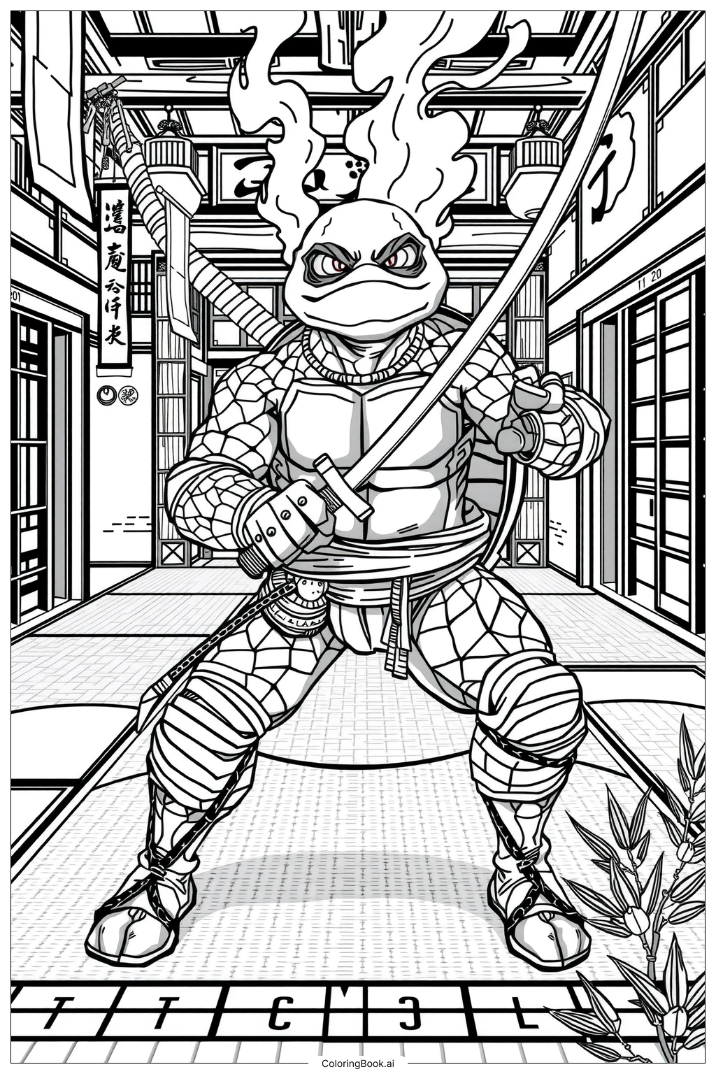 38 Ninja Turtle Coloring Pages Free PDF PNG Printables 