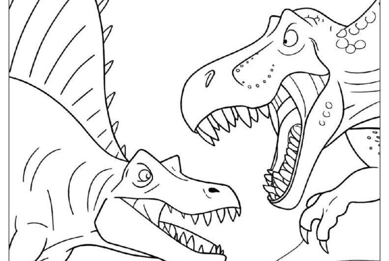 T Rex Coloring Page
