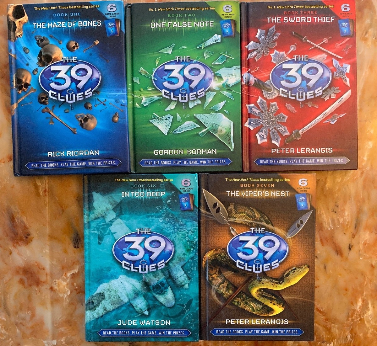 39 CLUES 5 Books s 1 2 3 6 7 Riordan Watson Lerangis Korman Mystery 9780545060394 EBay 39 CLUES 5 Books s 1 2 3 6 7 Riordan Watson Lerangis Korman Mystery 9780545060394 EBay