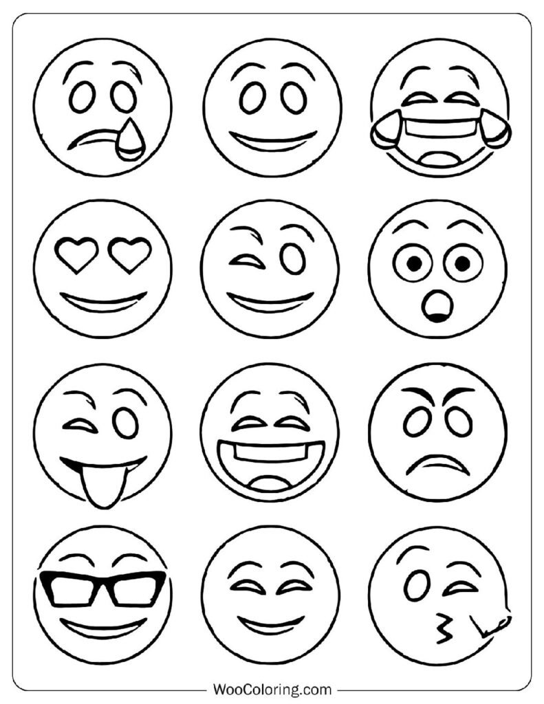 40 Emoji Coloring Pages Free PDF To Print Woo Coloring 40 Emoji Coloring Pages Free PDF To Print Woo Coloring