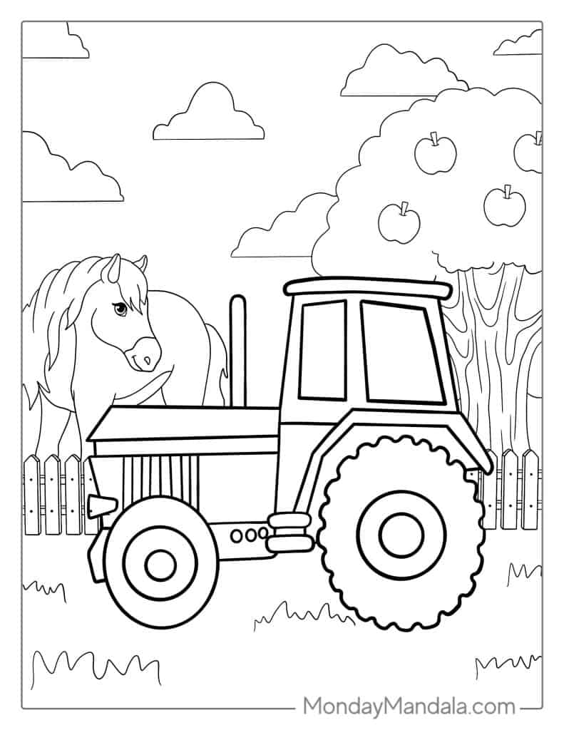 40 Tractor Coloring Pages Free PDF Printables 40 Tractor Coloring Pages Free PDF Printables