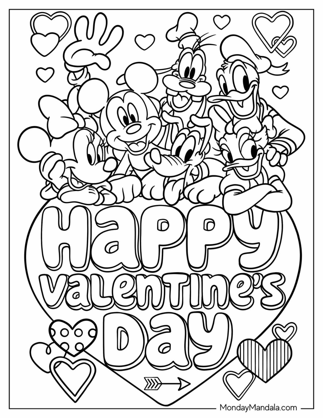 free valentines day coloring pages