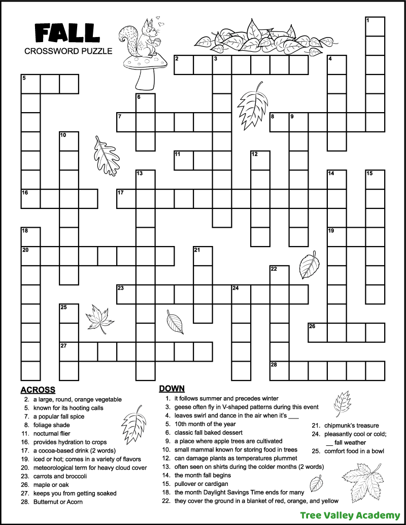 44 Crossword Puzzles For Kids Tree Valley Academy Worksheets Library 44 Crossword Puzzles For Kids Tree Valley Academy Worksheets Library