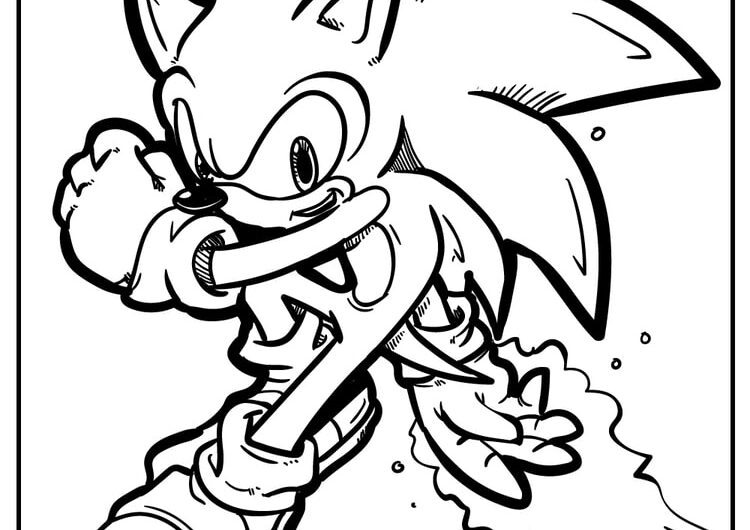 Printable Sonic The Hedgehog Coloring Pages