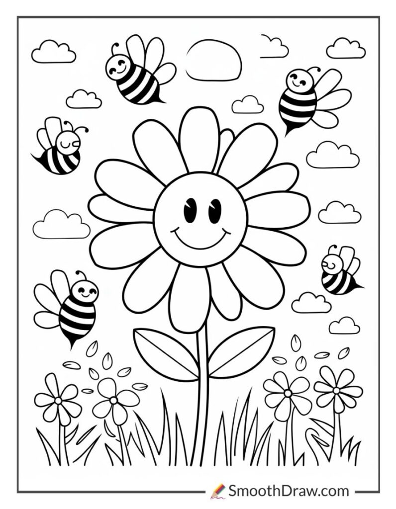 46 Flower Coloring Pages Free Printable PDFs Smooth Draw 46 Flower Coloring Pages Free Printable PDFs Smooth Draw