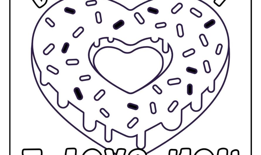 I Love You Coloring Pages