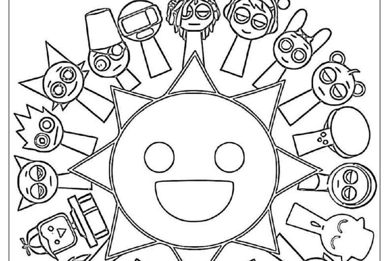 Sprunki Coloring Pages Printable