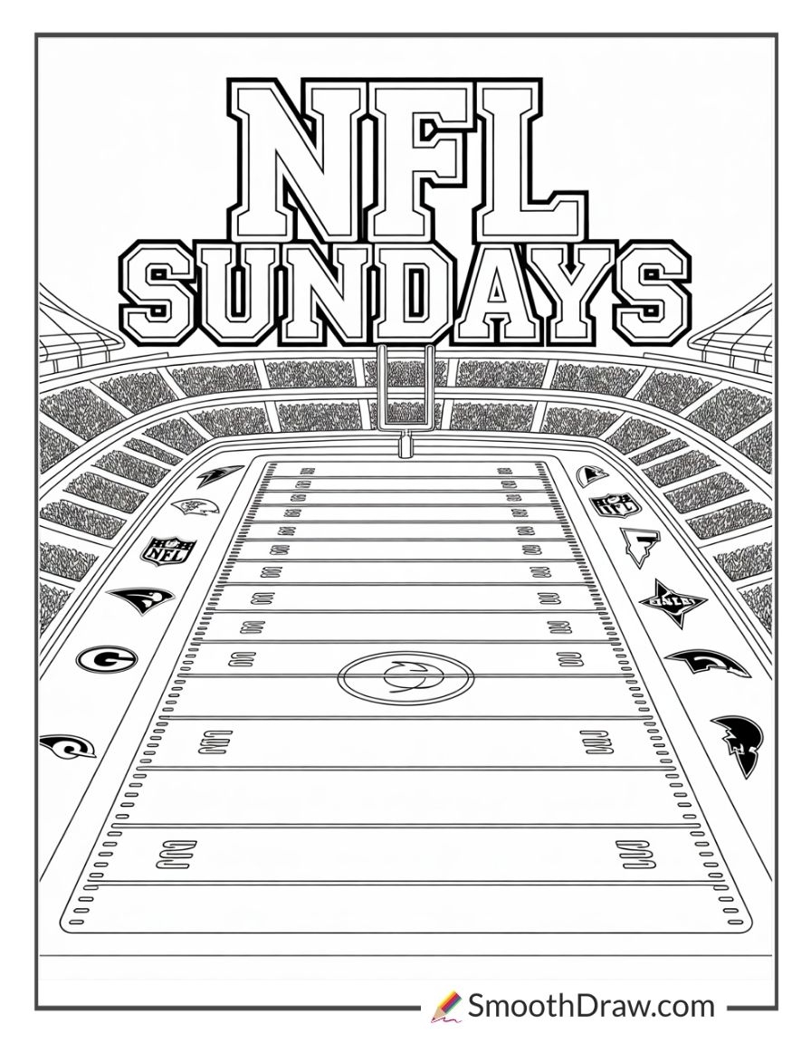 47 Free NFL Coloring Pages Smooth Draw 47 Free NFL Coloring Pages Smooth Draw