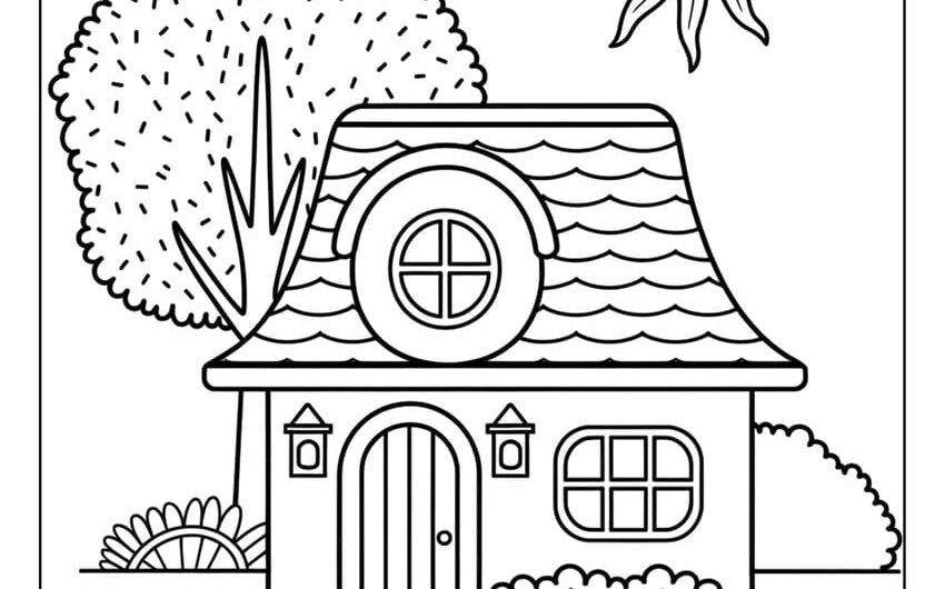 Coloring Pages A House