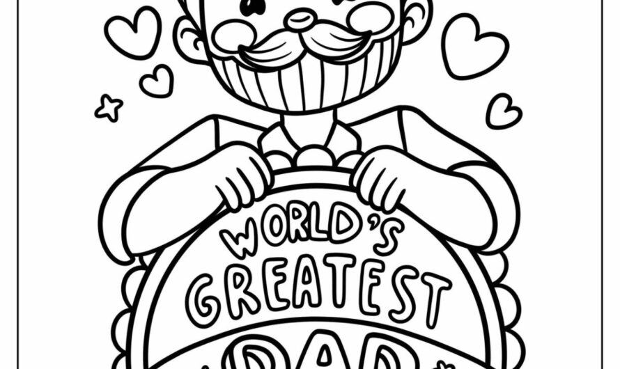 Father’s Day Coloring Pages