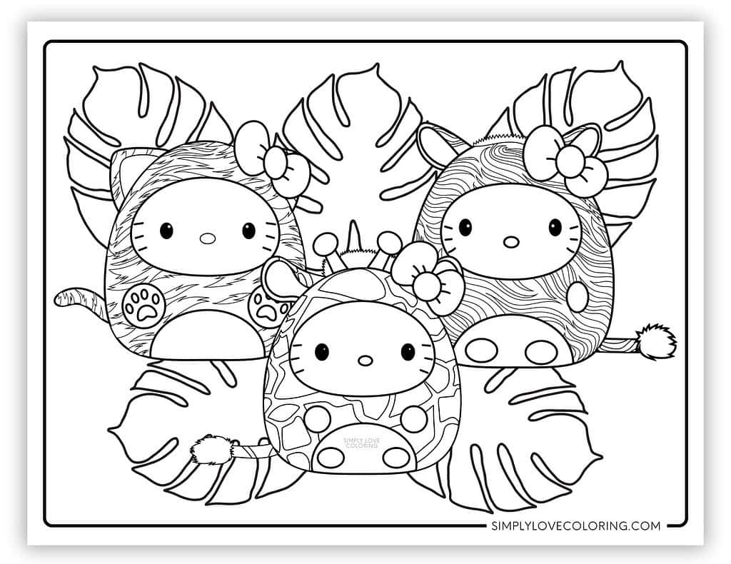 hello kitty marshmallow coloring page hello kitty marshmallow coloring page