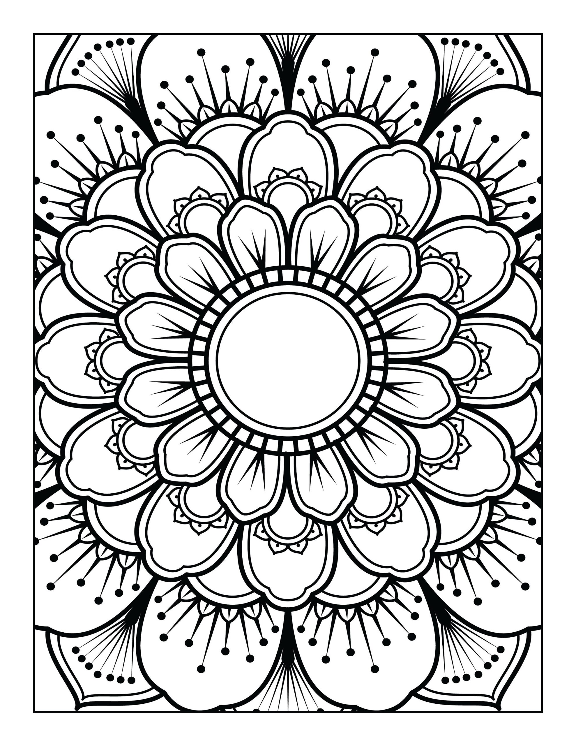 easy mandala coloring pages easy mandala coloring pages