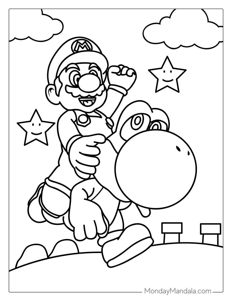 50 Mario Coloring Pages Free PDF Printables 50 Mario Coloring Pages Free PDF Printables