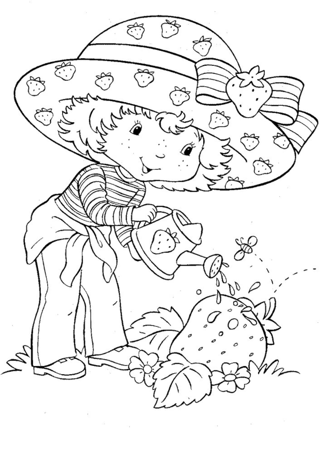 50 Pages Strawberry Shortcake Coloring Book Etsy 50 Pages Strawberry Shortcake Coloring Book Etsy
