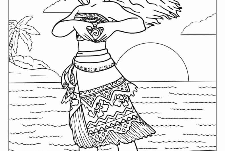 Moana Printable Coloring Pages