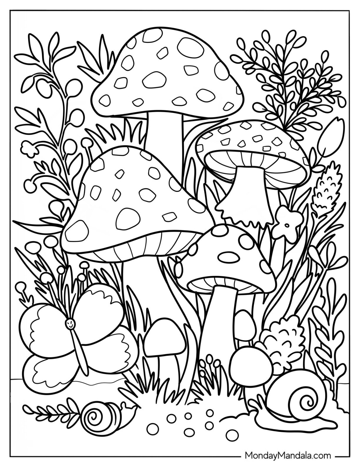 56 Mushroom Coloring Pages Free PDF Printables 56 Mushroom Coloring Pages Free PDF Printables