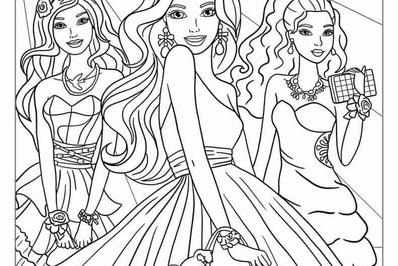 Free Barbie Coloring Pages