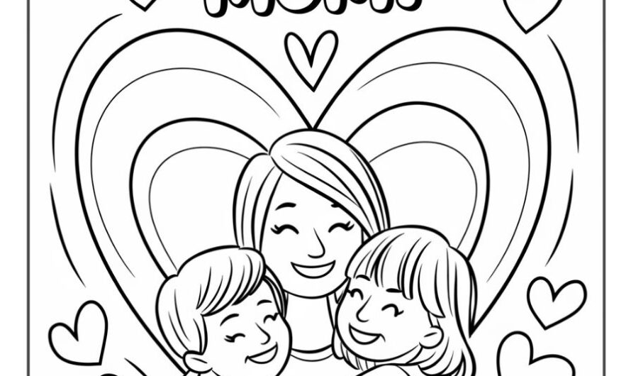 Mothers Day Coloring Page