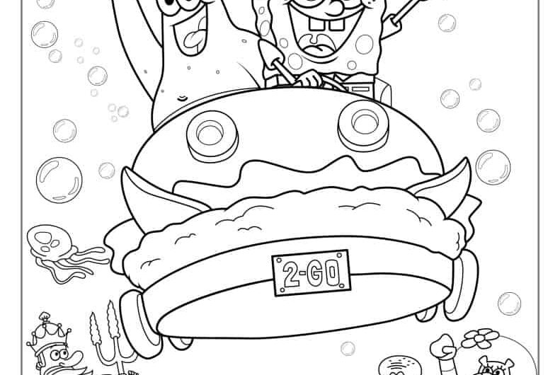 Spongebob Colouring In Sheets