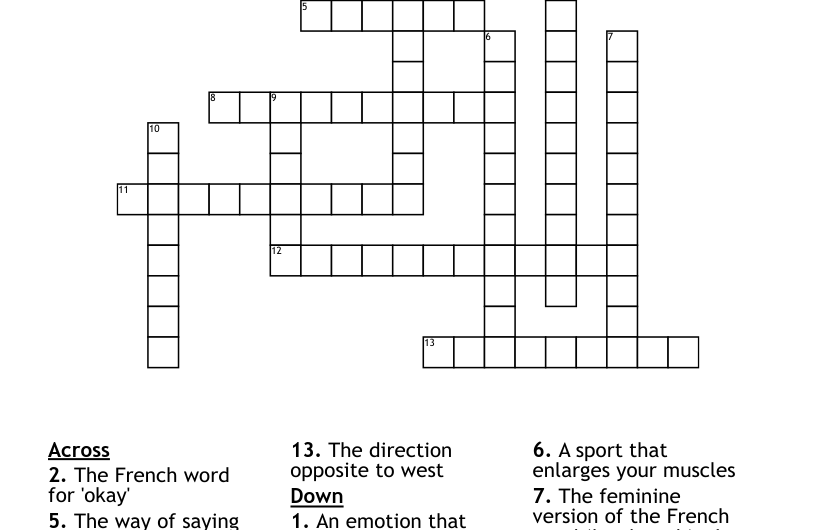 French Friend Crossword Clue