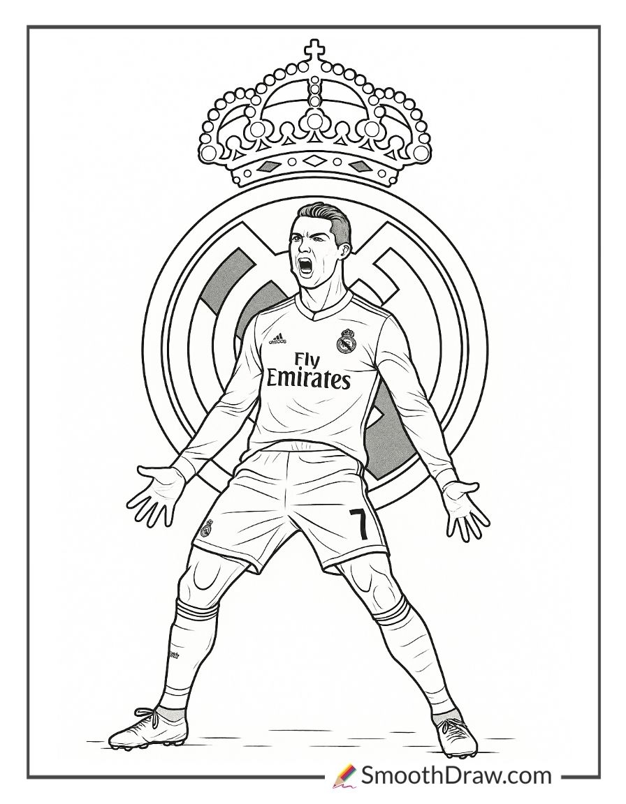 60 Cristiano Ronaldo Coloring Pages Smooth Draw 60 Cristiano Ronaldo Coloring Pages Smooth Draw