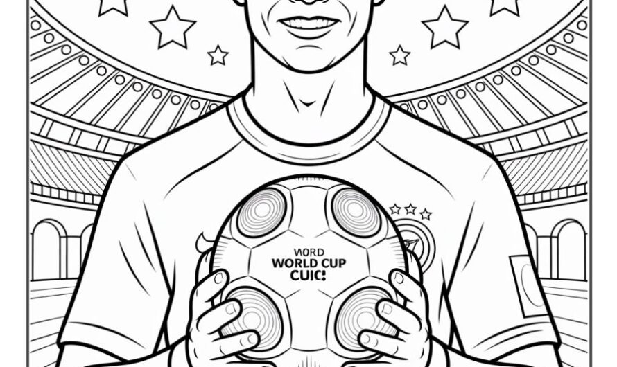 Cristiano Ronaldo Coloring Pages