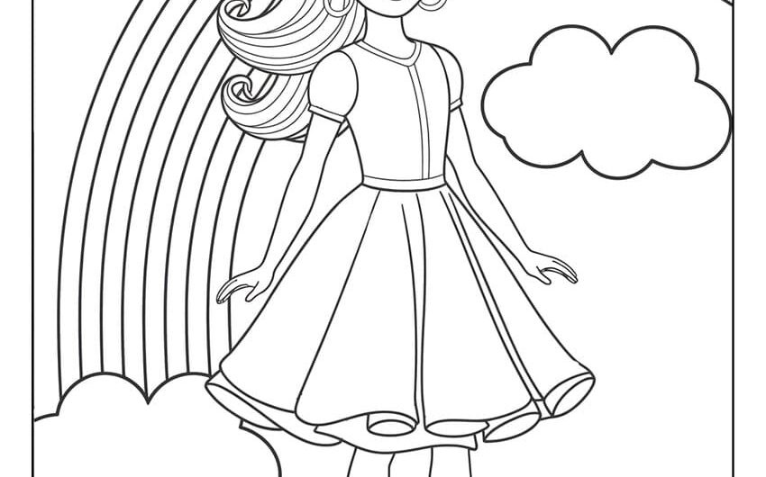 Barbie Colouring In Pages