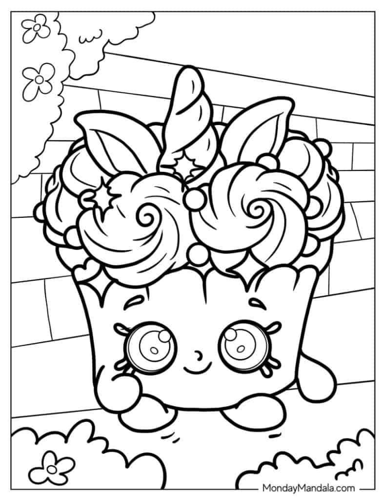 66 Shopkins Coloring Pages Free PDF Printables 