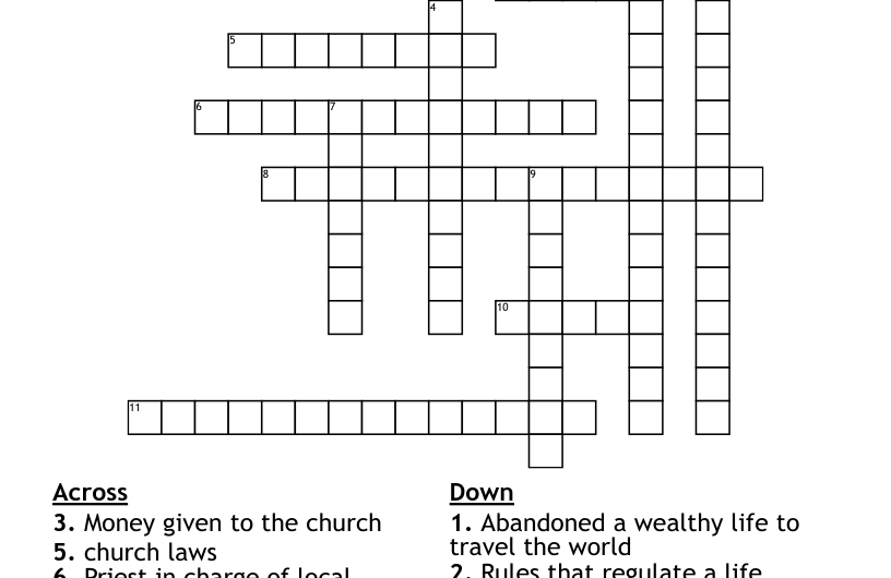 Secular Crossword Clue