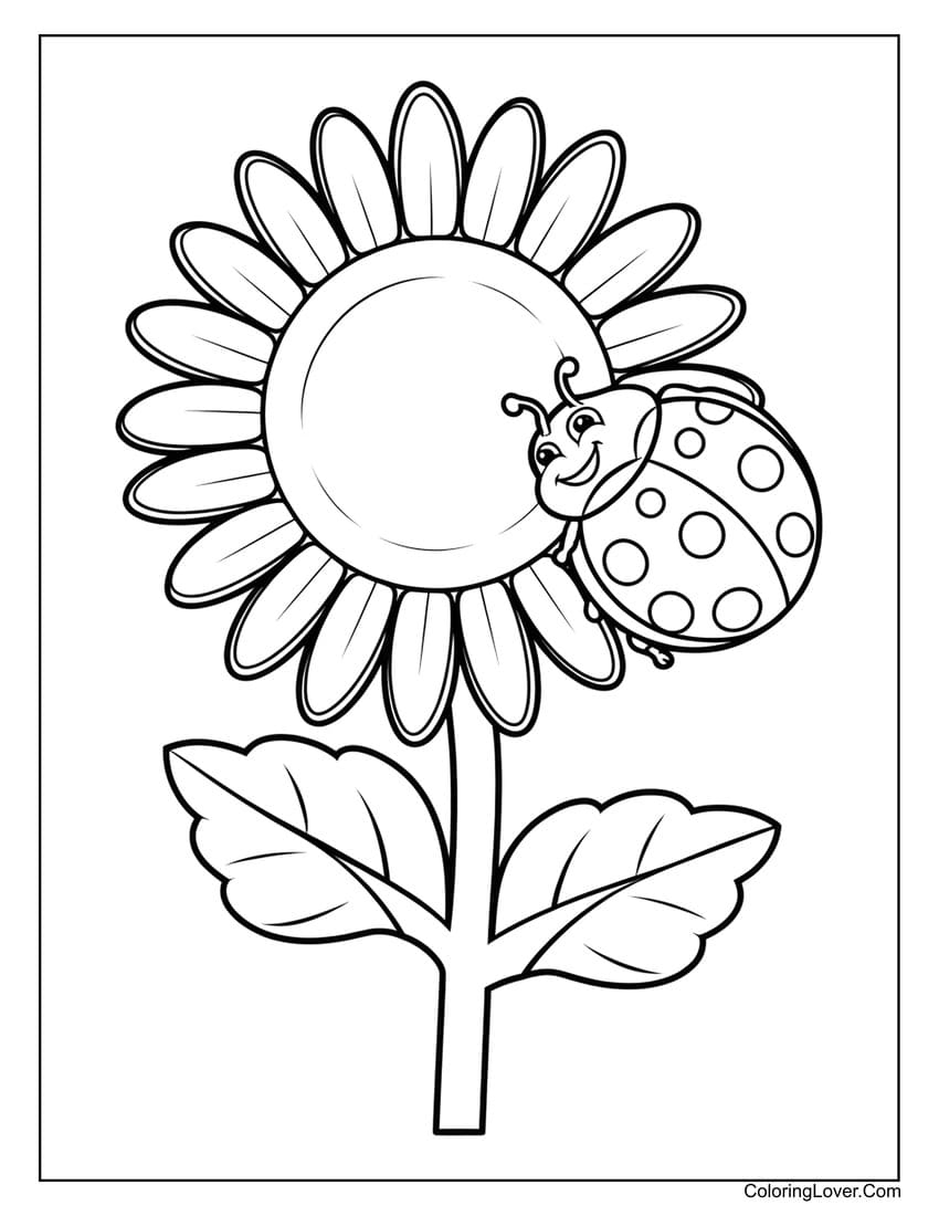 easy flower coloring pages easy flower coloring pages