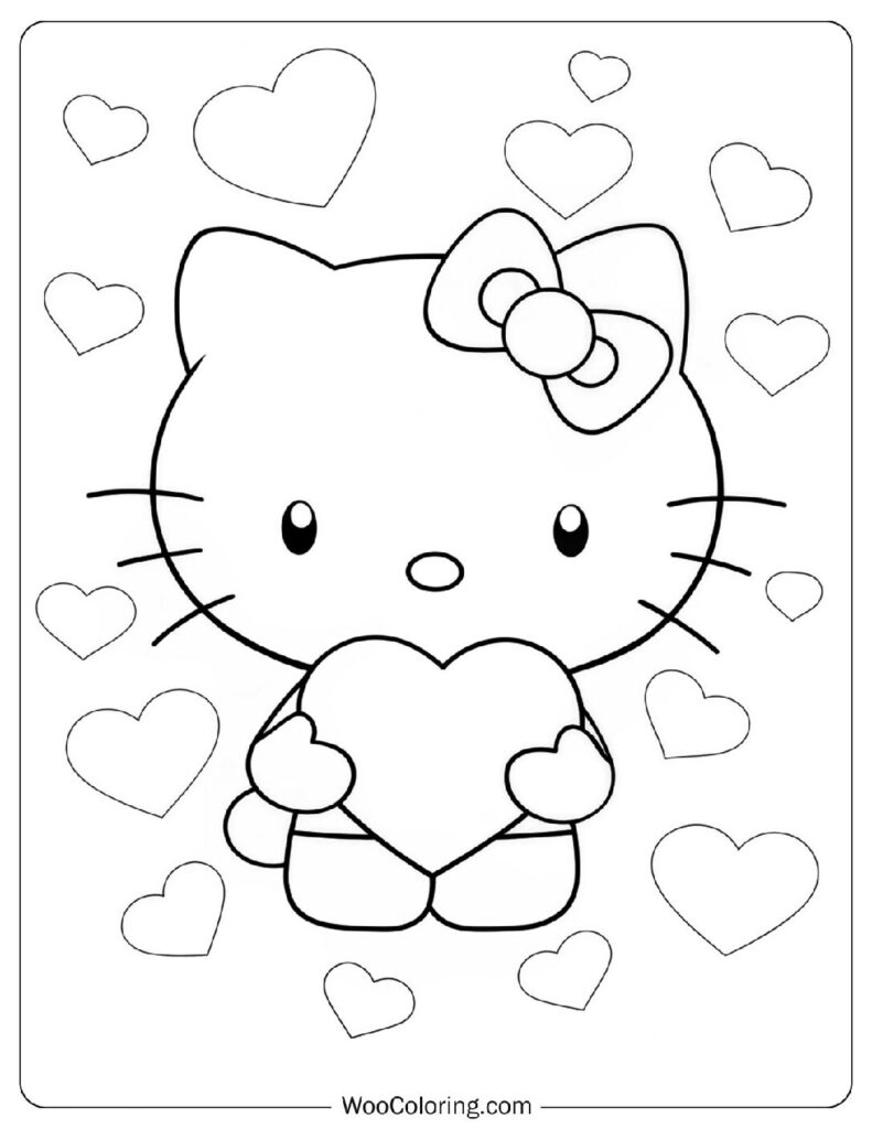 76 Hello Kitty Coloring Pages Free PDF To Print Woo Coloring