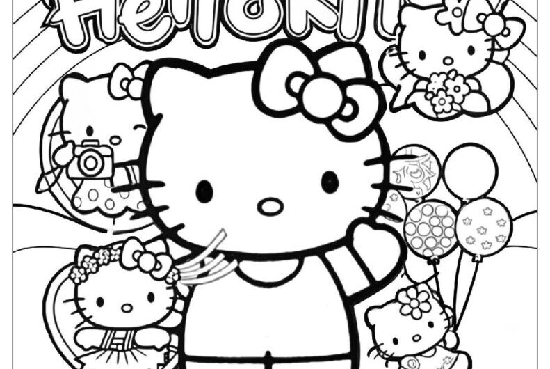 Free Printable Hello Kitty Coloring Pages