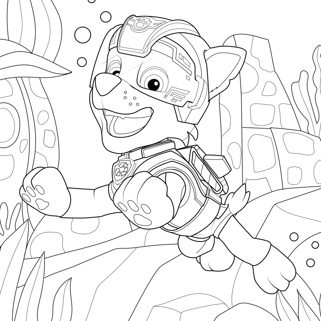 chase paw patrol coloring page chase paw patrol coloring page