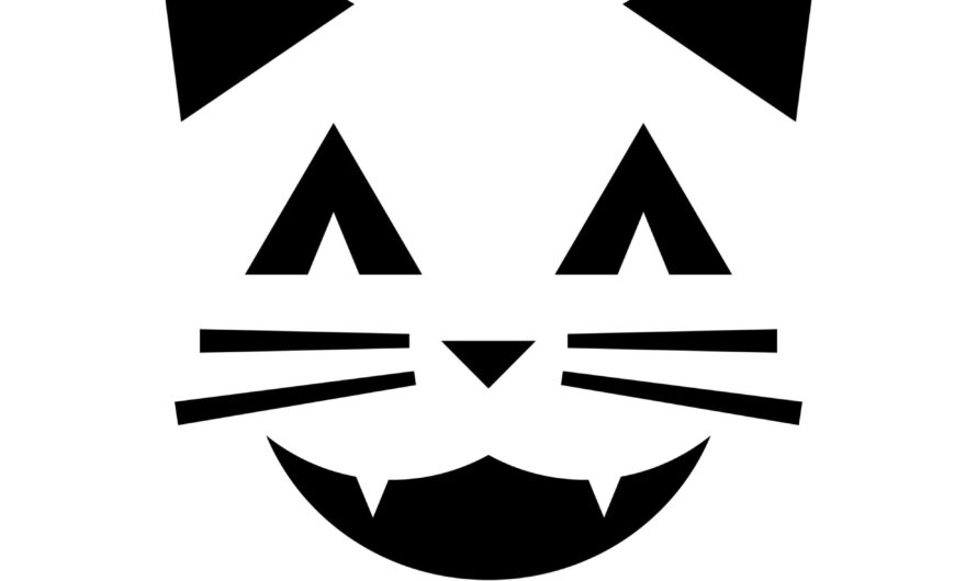 Cat Pumpkin Carving Stencils