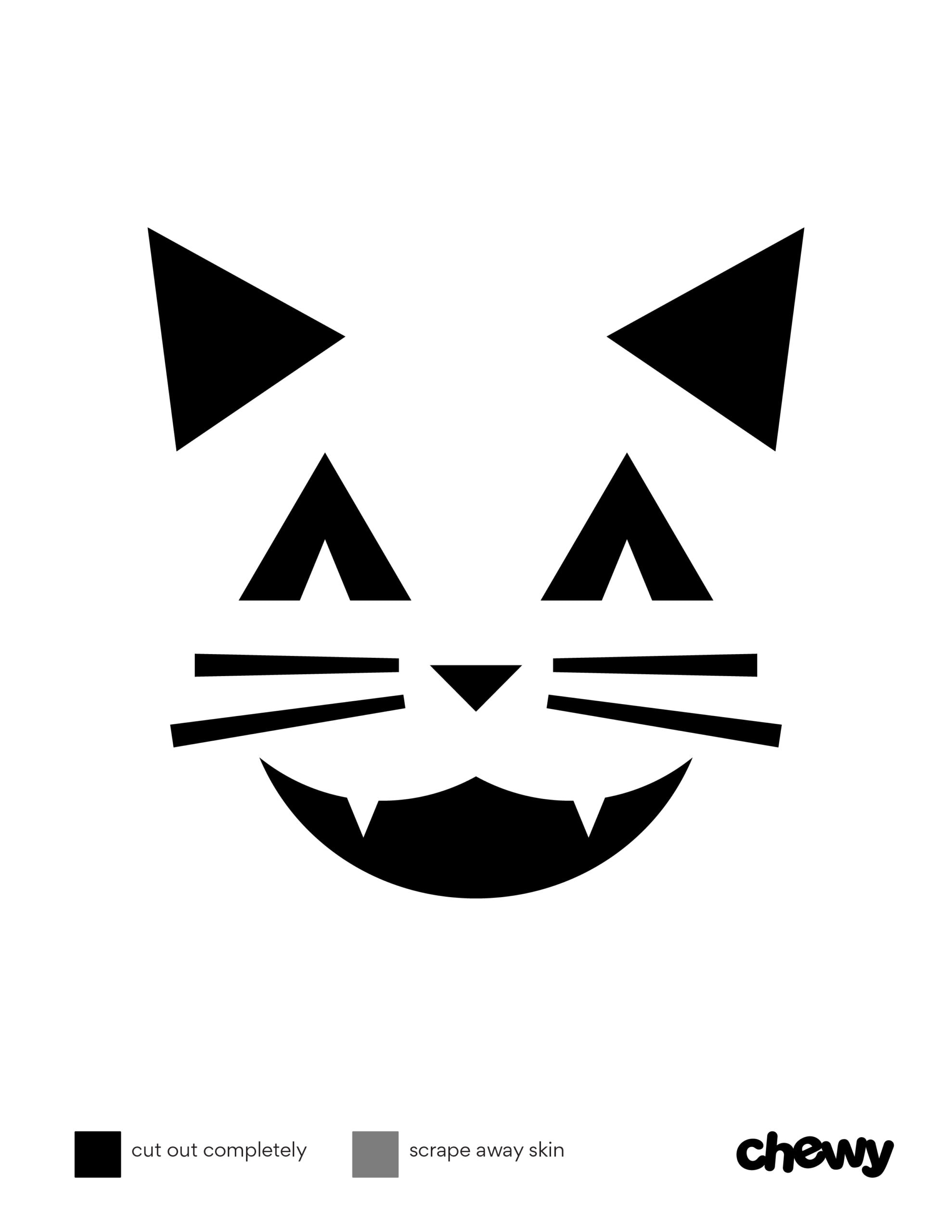 8 Purr fectly Spooky Cat Pumpkin Carving Stencils Chewy