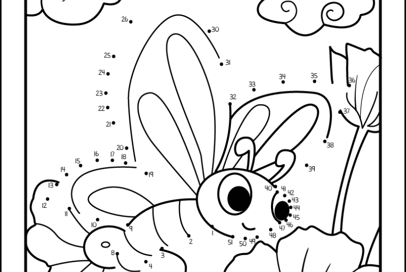 Connect The Dots Coloring Page