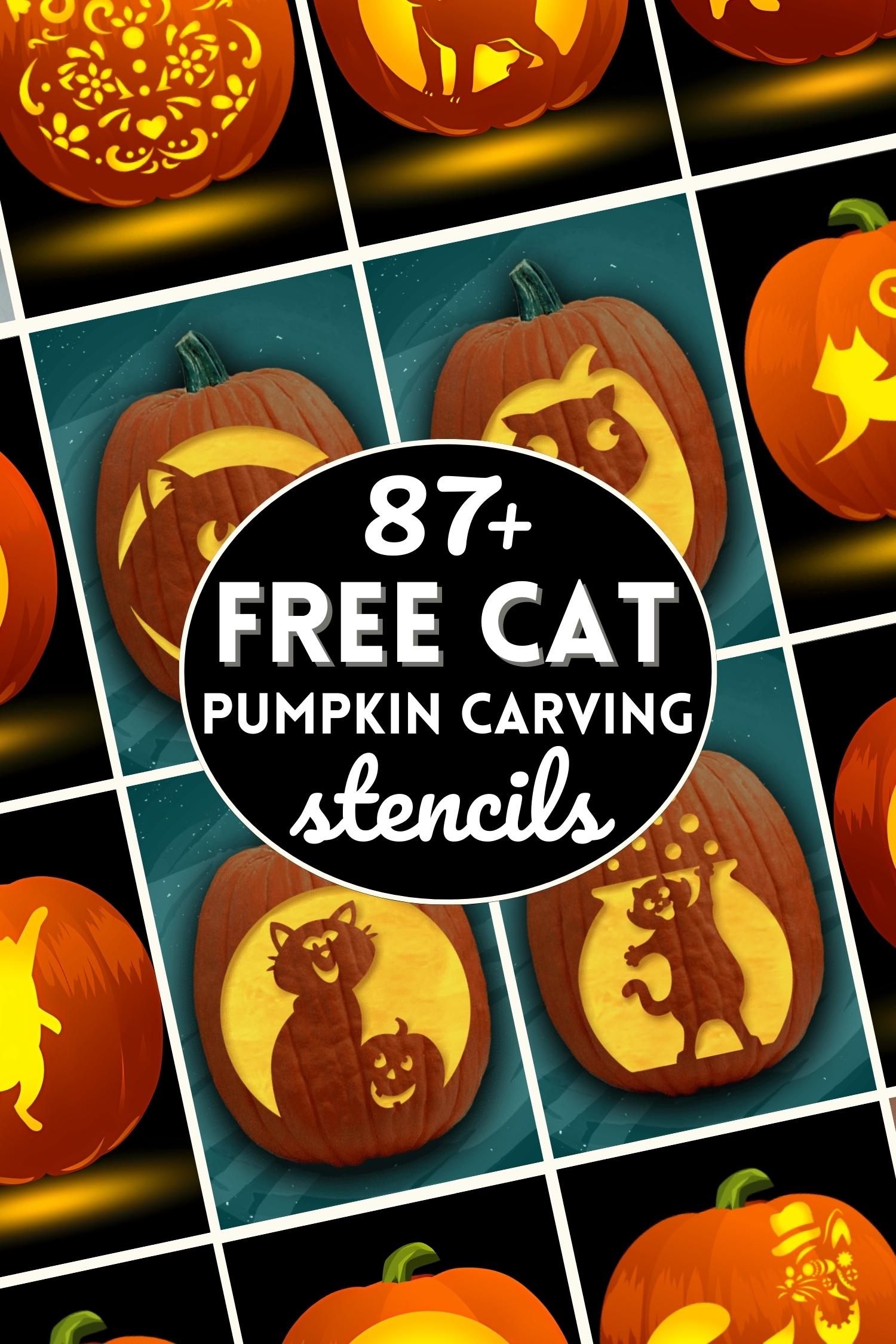 87 Free Cat Pumpkin Carving Stencils The Ultimate List 87 Free Cat Pumpkin Carving Stencils The Ultimate List