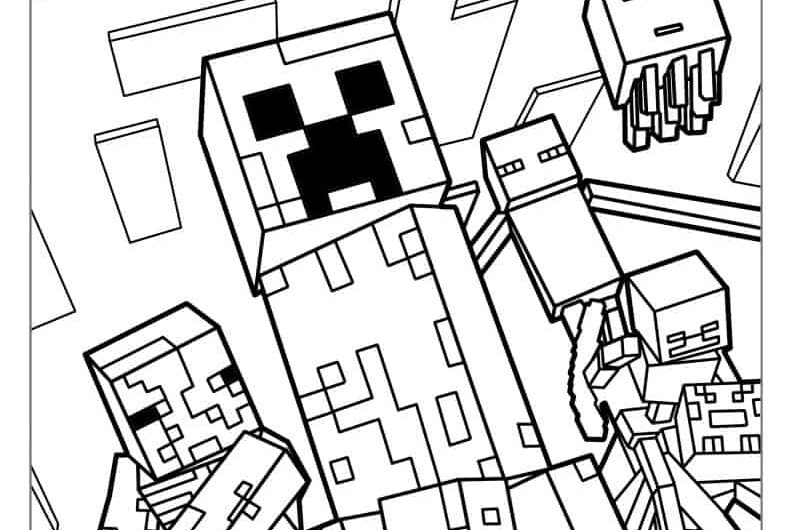Minecraft Printable Coloring Pages