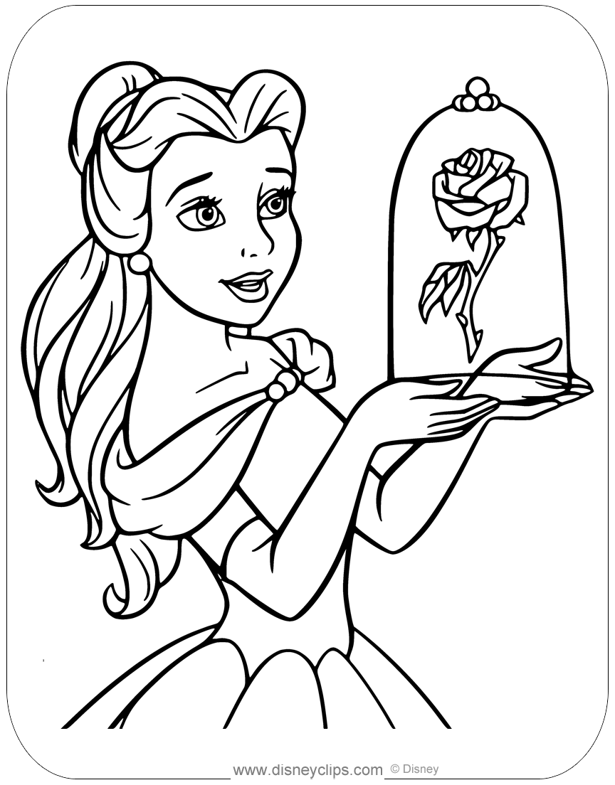93 Printable Beauty And The Beast Coloring Pages Disneyclips 93 Printable Beauty And The Beast Coloring Pages Disneyclips