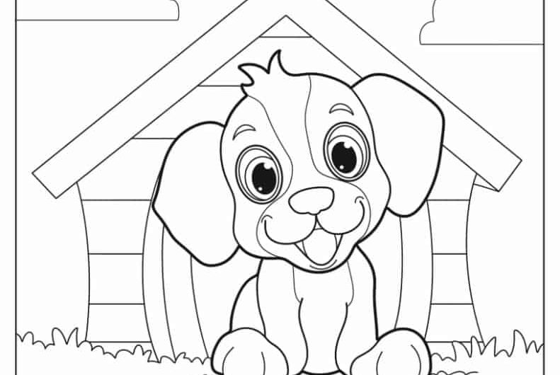 Free Colouring Pages Of Dogs