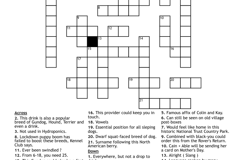 Swindled Crossword Clue