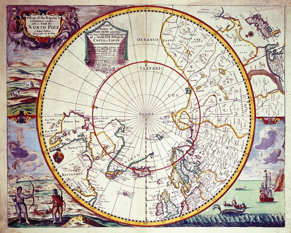 A Map Of The North Pole By John Seller Buy Fine Art Print A Map Of The North Pole By John Seller Buy Fine Art Print