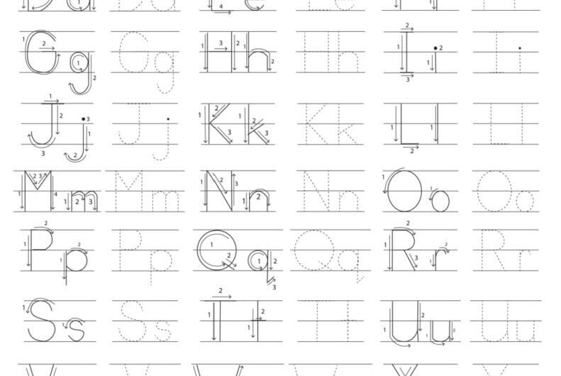 Letter Tracing Pages To Print