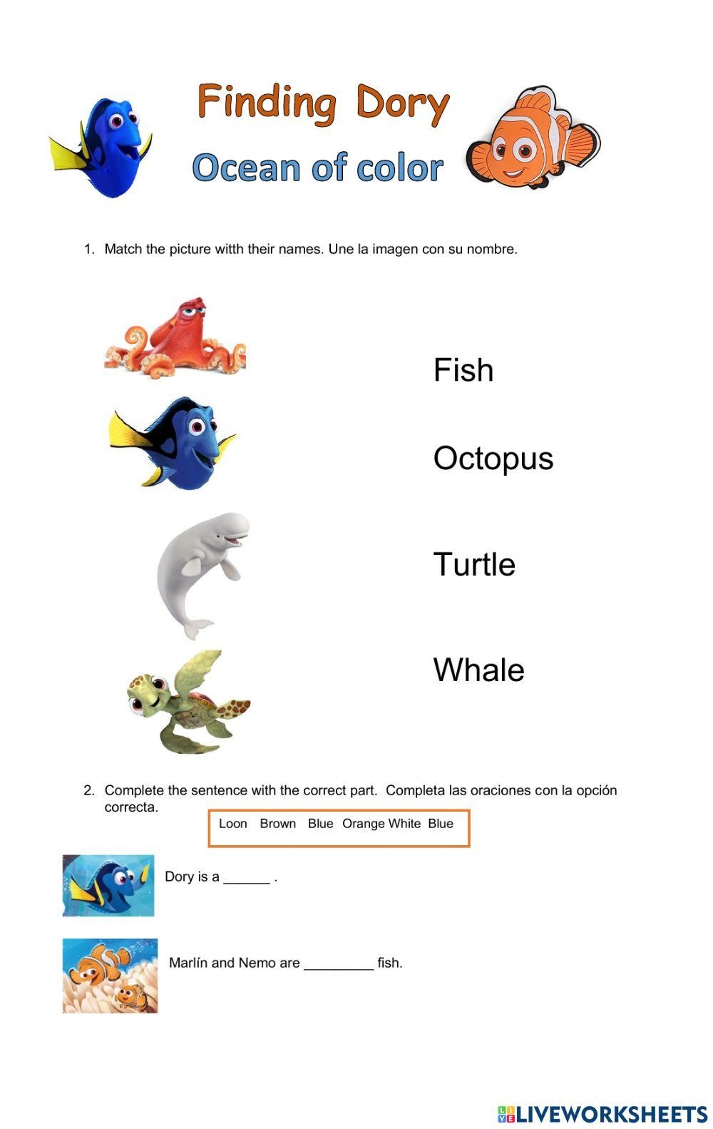 finding nemo kindergarten activities finding nemo kindergarten activities