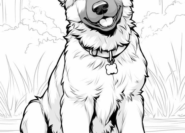 German Shepherd Dog Coloring Pages